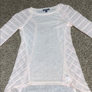 sheer long sleeve top